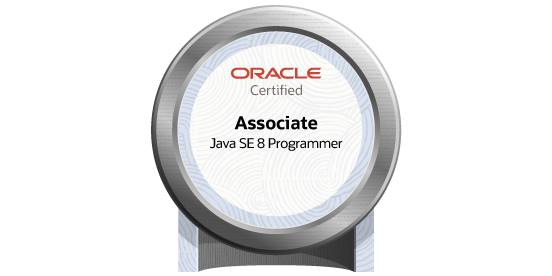 Oracle Certified Associate, Java SE 8 Programmer certificate badge